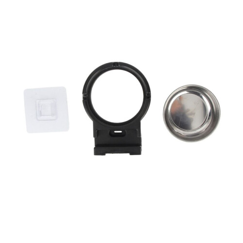 Cendrier mural noir avec support de rangement - Acier inoxydable 304 1