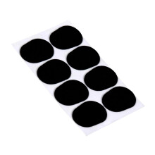Lot de 8 coussinets pour embouchure de saxophone alto/ténor, 0,8 mm, noirs