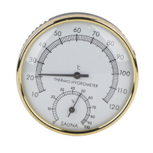 Temperatuur- en vochtigheidsmeetapparaat, zeer nauwkeurige meting, gemakkelijk afleesbare wijzerplaat, 2-in-1 thermometer en hygrometer met vocht- en