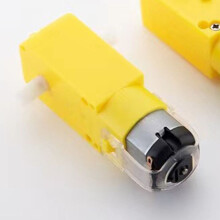 DC-tandwielmotor met dubbele as, 3V-6V, voor robots, 90 tpm, overbrengingsverhouding 1:48