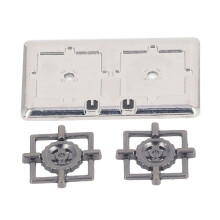 3 stuks miniatuur aluminium fornuisjes voor poppenhuiskeukendecoratie