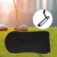 Nylon golfputterhoes, beschermhoes voor de putterkop, zwart.