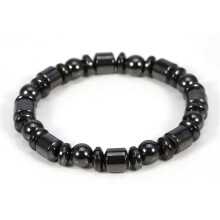 Unisex Stylish Weight Loss Black Stone Bracelet Health Care Magnetic Therapy Bracelet