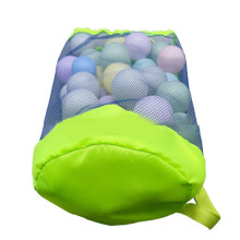 Grote opbergtas van mesh voor speelgoed | Draagbaar en geventileerd 24x47cm