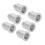 6-Piece Silver Guitar Ferrules for Electric Guitars - Replacement Guitar Cap 1