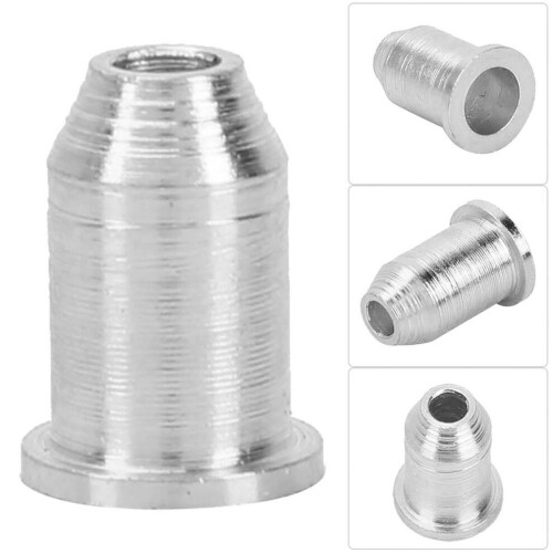 6-Piece Silver Guitar Ferrules for Electric Guitars - Replacement Guitar Cap 2
