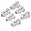 6-Piece Silver Guitar Ferrules for Electric Guitars - Replacement Guitar Cap 4