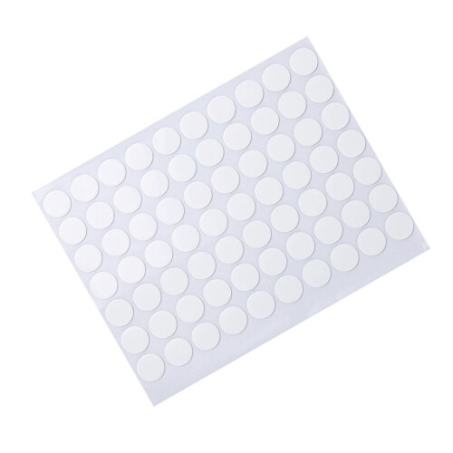 High Viscosity Round Clear Adhesive Stickers for Interior Mounting