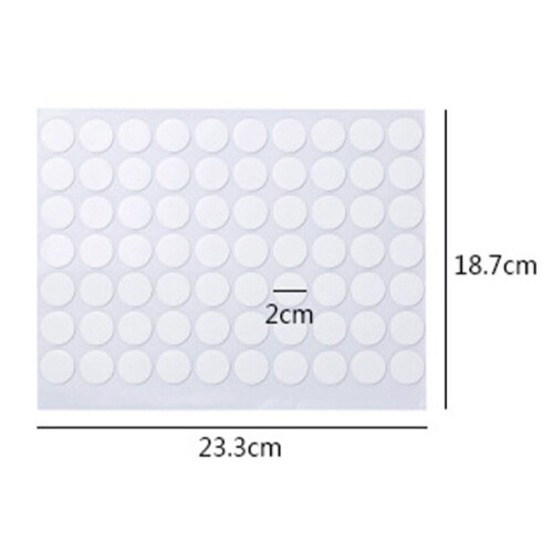 High Viscosity Round Clear Adhesive Stickers for Interior Mounting 1