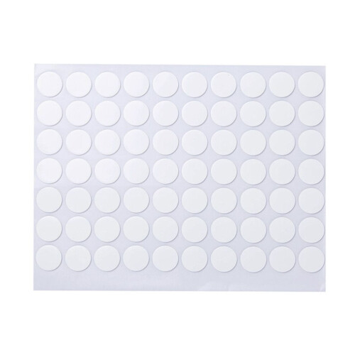 High Viscosity Round Clear Adhesive Stickers for Interior Mounting 2