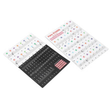Waterdichte pianotoetsenbordstickers voor beginners, geschikt voor 88/61/54/49 toetsen.
