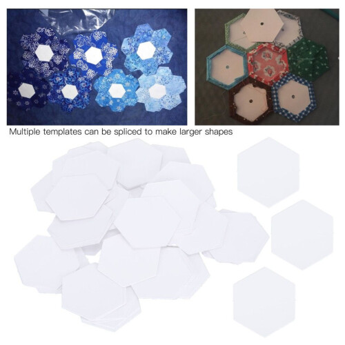 Craft 16mm Hex Patchwork Paper Templates for DIY Quilting Projects 100 Pcs 2