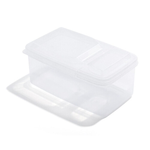 Stackable Transparent Storage Box with Double Flip Lid - Kitchen Organizer 2