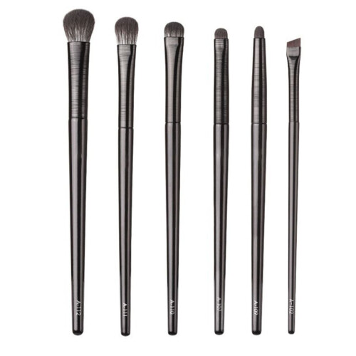 6pcs Makeup Brush Set for Eyes - Soft Fluffy Hair Comfortable Grip Handle 1