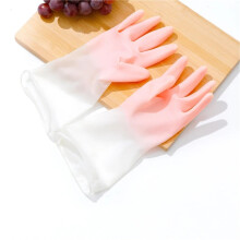 Cleaning Gloves Dishwashing Gloves Waterproof Rubber Pink Size 152 X 92 Cm Women Household