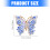 Glittering Crystal Butterfly Pin Versatile Accessory For-53 3