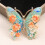 Glittering Crystal Butterfly Pin Versatile Accessory For-53 5