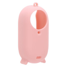 Étui de protection en silicone rose pour caméra d'action GO 3S avec protection d'objectif