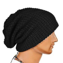 Herren-Strickmütze, locker sitzend, warm, übergroß, Skateboard-Mütze, Style 8