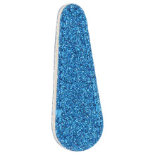 Mörkblått lädersaxfodral för broderi och sömnad, 6,3x2,5 cm
