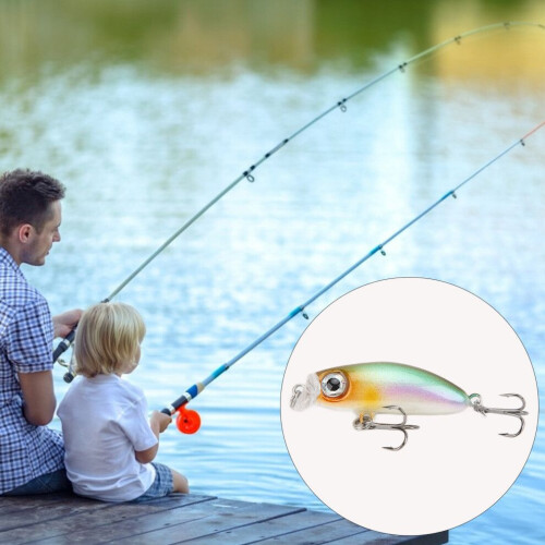 Leurre de pêche miniature coloré pour silures et achigans - Action rapide 5#