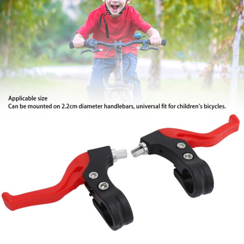 Cykelbromshandtagsbyte för barn Nylon vänster och höger universal röd 2