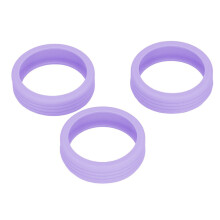 Lot de 8 protections de roues de valise en silicone violet, étanches et antibruit