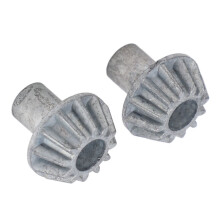 2Pcs RC Car Metal Bevel Gear Zinc Alloy 12T Replacement Parts for 124008 124010