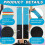 Blue Toe Trainer Bands for Tumbling & Handspring Ankle Strap 2pcs 4