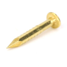 100 Stück Messingnägel mit Rundkopf für Möbelscharniere, Länge 10 mm bis 22 mm