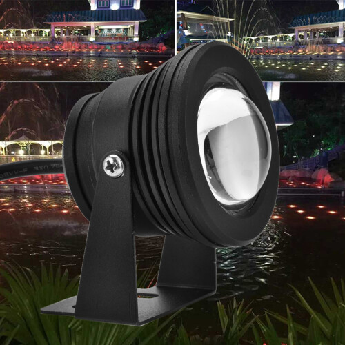 Υποβρύχιο φως λίμνης RGB LED υποβρύχια λάμπα 12V ρυθμιζόμενη βάση IP67 αδιάβροχο έντονο 2