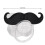 Eco-Friendly Silicone Bear Pacifier with Fun Lips & Beard for Babies 4