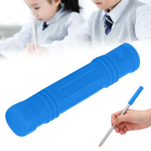 Blue.Silicone Chewing Pencil Toppers Baby Teether & Sensory Toy