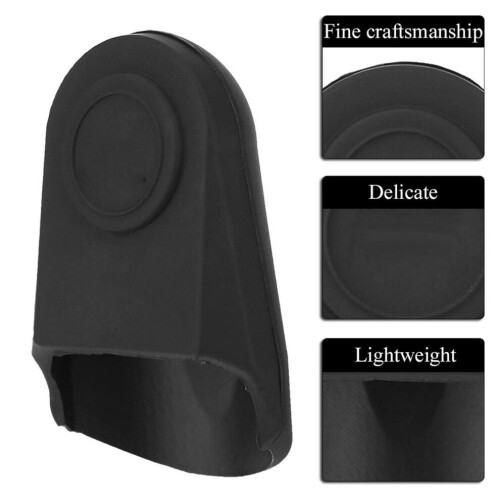 Rubber Clarinet Saxophone Mouthpiece Cap Tip Reed Protector Accessory (M Black)