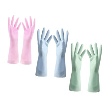 Dishwashing Gloves 3 Pairs Thin Rubber S Kitchen Gloves AntiSkid Protection For Home Cleaning Food Prep Random Colors