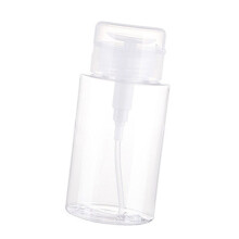 200 ml genomskinlig återfyllningsbar pumpdispenserflaska med dammtät lock