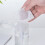 200ml Clear Refillable Pump Dispenser Bottle with Dustproof Lid 4