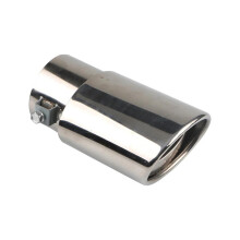 Universal Stainless Steel Dual Outlet Car Exhaust Tip, Sporty Rear Upgrade, RustResistant
