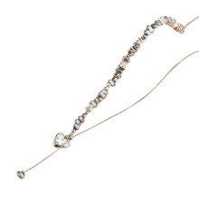 Versatile Adjustable Heart Beaded Necklace Sweet Cool Girl