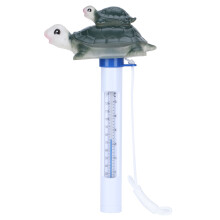 Flydende pooltermometer til indendørs og udendørs swimmingpools, brudsikkert design sikrer sikkerhed, nøjagtige temperaturaflæsninger på 12
