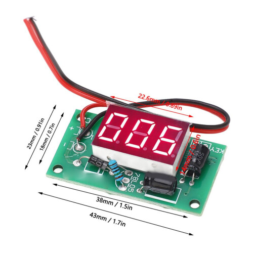 Trigger Counter 3-Digit Red Display Module 16-26V for Industrial Equipment 1