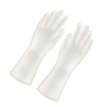 Multi-Purpose PVC Dishwashing Gloves - Heat Resistant Flexible Fit M