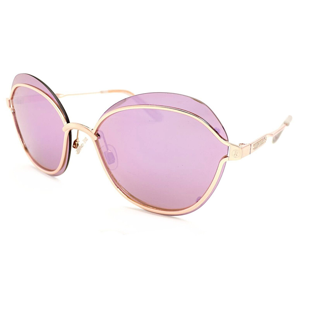 Superdry Sunglasses Studios Sadie Shiny Rose With Violet Mirror Lenses 272 Gold