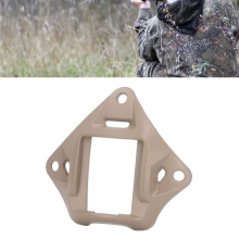 Cubierta de aleación de aluminio para montura NVG de casco FAST, color marrón