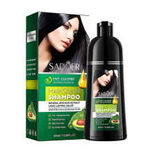 (A) Hairs Shampoo For Gray Hair Natural Herbal Ingredients Hair Shampoo Semi-Permanent Gray Coverage Haira Color Shampoo 400ml