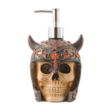 Recipiente portátil e leve em formato de caveira, à prova de vazamentos, para sabonete líquido, ideal para decoração de Halloween e presente