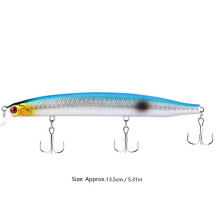 Mini Fish Shape Lure Bait with Hooks, 13.5cm, 20-199g, Bright Colors
