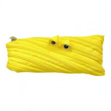 (Yellow) Pencil Case Multifunctional Storage Bag Large Opening Pouch for School Travel Cosmetic Glasses Stationery Organizer