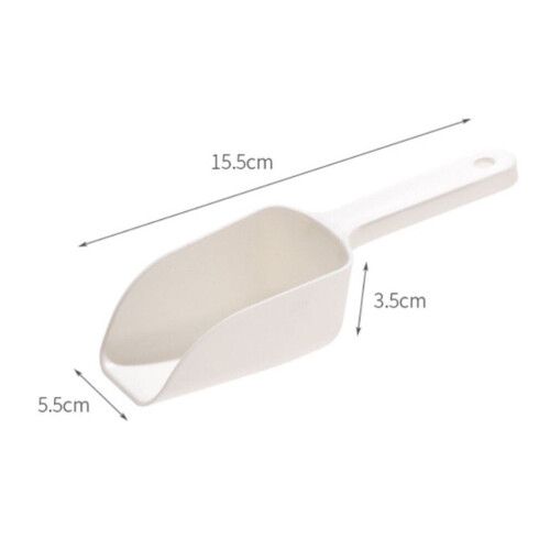 Versatile Plastic Food & Ice Scoop, Large Capacity, 50g 1
