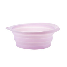 Face Ice Bath Bowl With BuiltIn Ice Tray, Collapsible Silicone Face Bowl For Ice Plunge, Skin Tightening Light Purple
